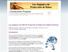 Tablet Screenshot of leyprotecciondedatos.es